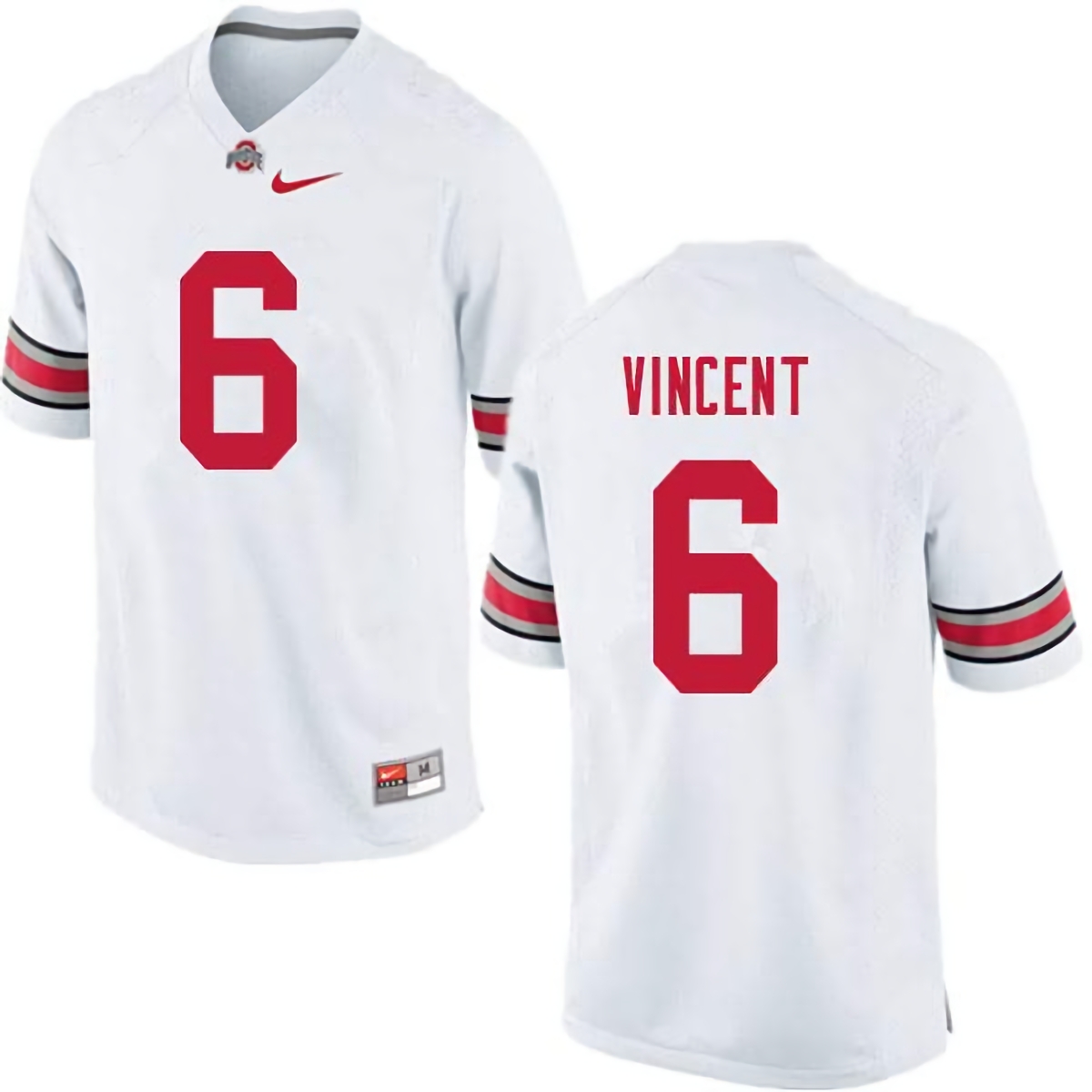 Taron Vincent Ohio State Buckeyes Men's NCAA #6 Nike White College Stitched Football Jersey BVC5156EW